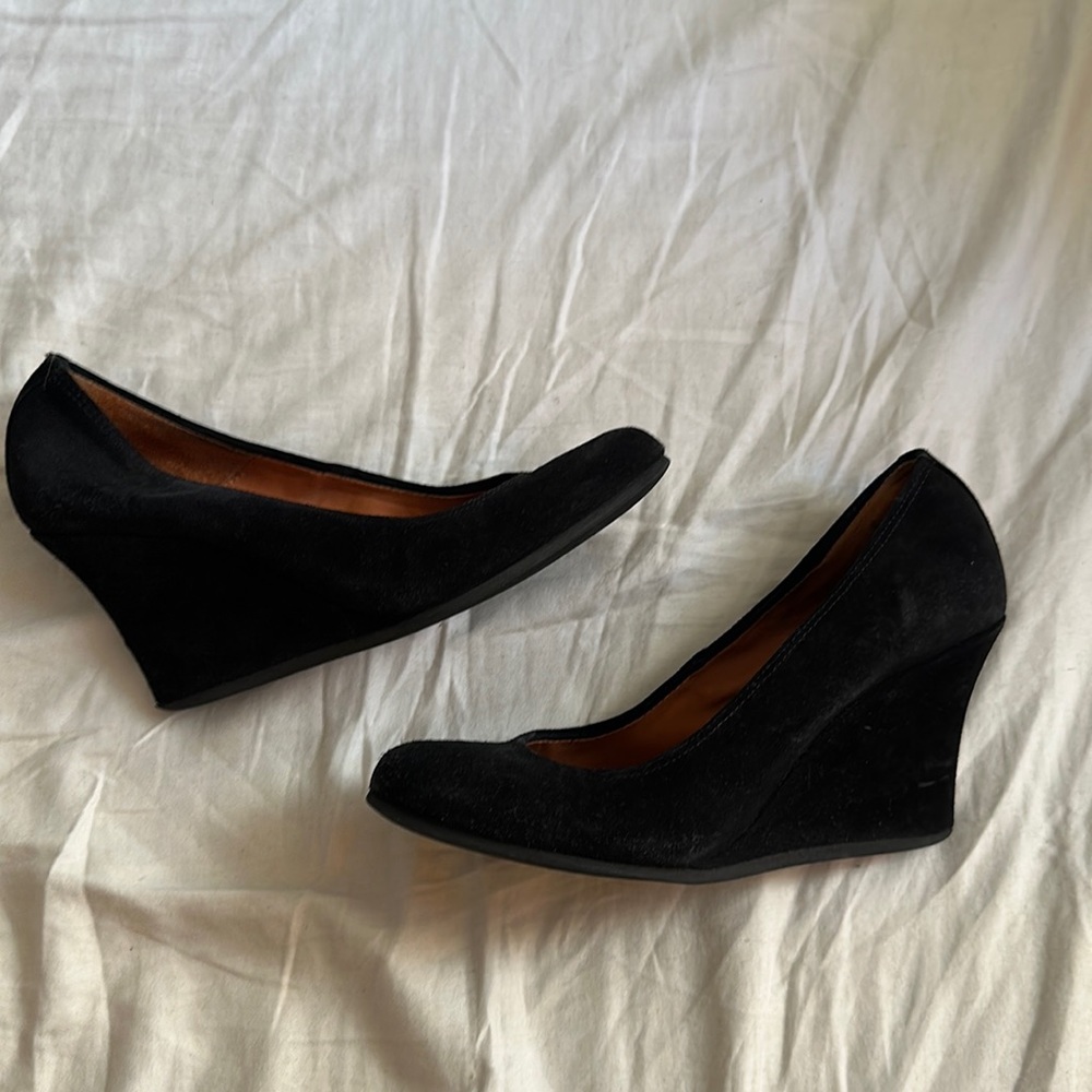 Lanvin wedge shoes. Size 36. Suede. So comfortable.